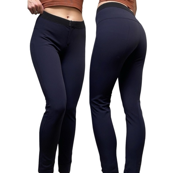 Veronica Beard Pants - Veronica Beard Navy Blue Mid-High Rise Stretch Trousers Dress Pants Women’s 8